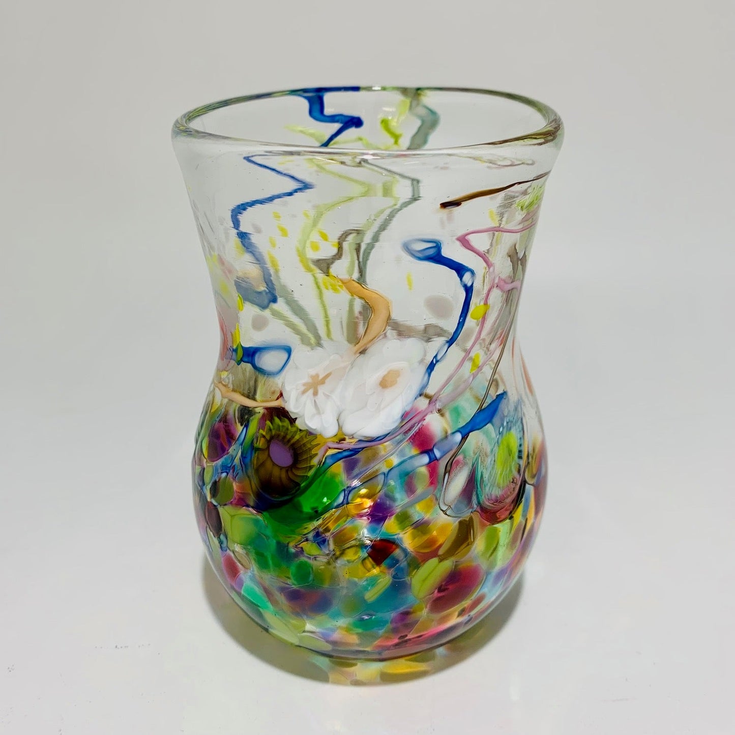 Paul Counts Rainbow Stemless Tumblers🎨 Glass🎨 Buy Art at Carolina Creations Gallery in Downtown New Bern🎨