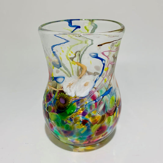 Paul Counts Rainbow Stemless Tumblers🎨 Glass🎨 Buy Art at Carolina Creations Gallery in Downtown New Bern🎨