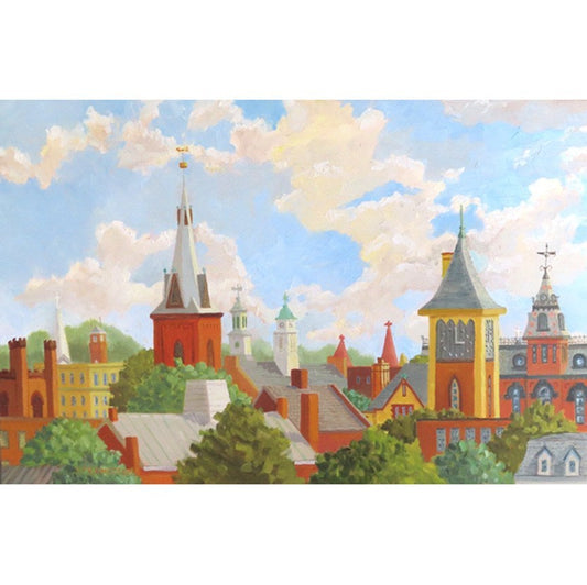 Jan Francoeur Print Top of New Bern🎨 Jan's Prints🎨 Buy Art at Carolina Creations Gallery in Downtown New Bern🎨