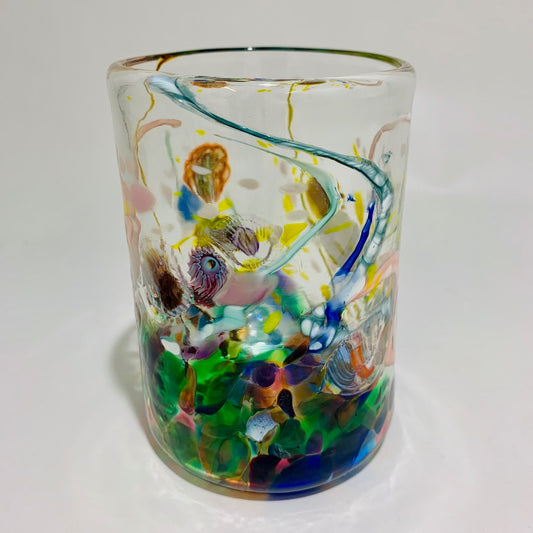 Paul Counts Ocean Rainbow Tumblers? Glass? Buy Art at Carolina Creations Gallery in Downtown New Bern?