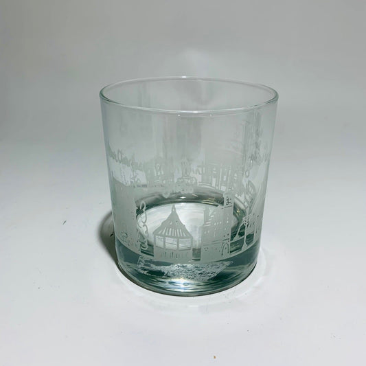 New Bern White 10.5oz Rock Glass? Gifts? Buy Art at Carolina Creations Gallery in Downtown New Bern?