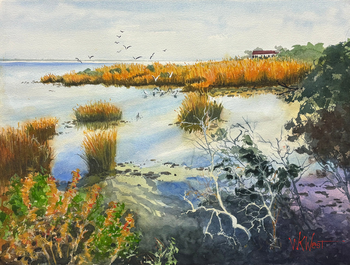 William West You Can Hear The Birds 33x28