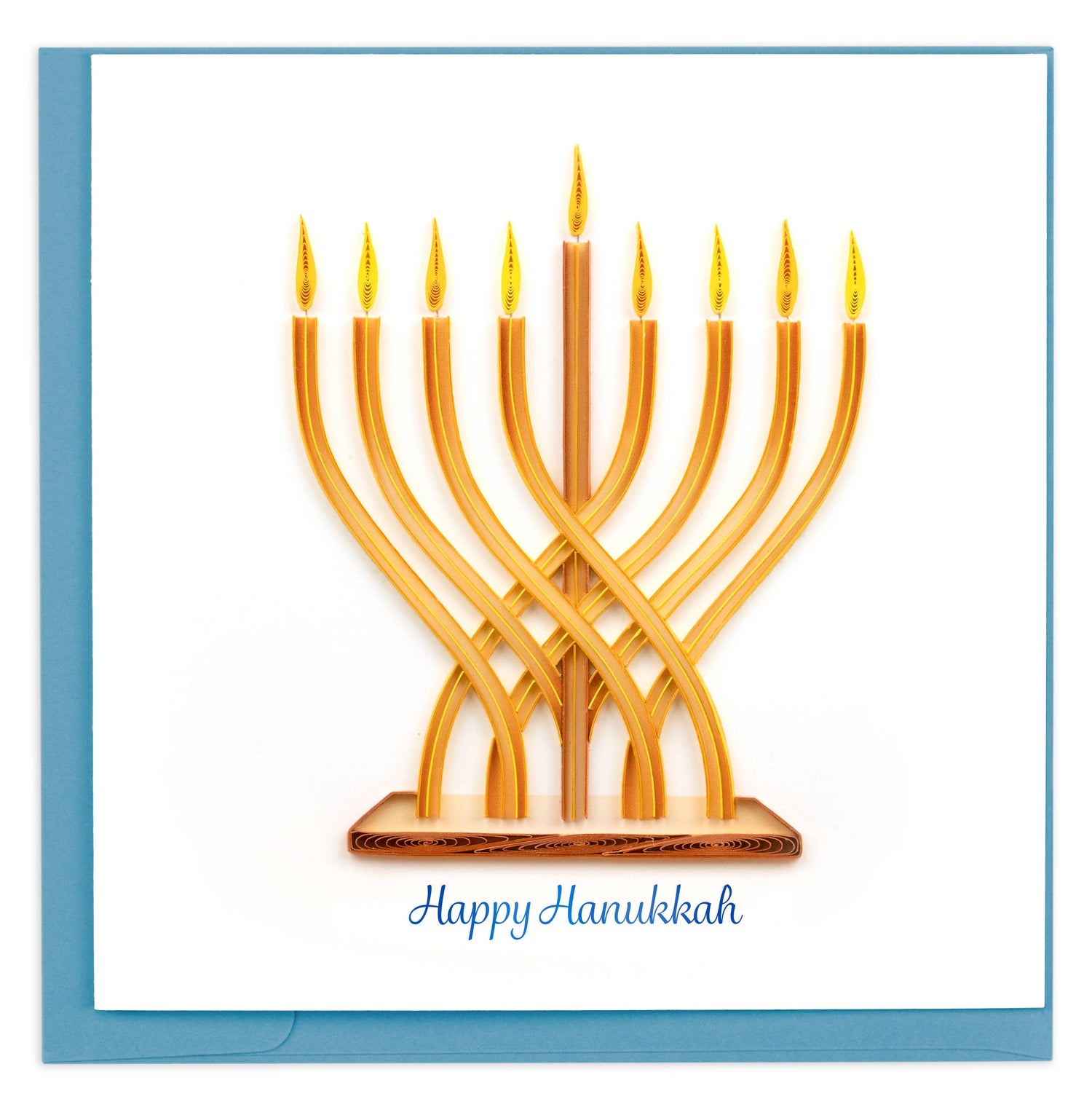 Quilled Modern Menorah Hanukkah Card🎨 🎨 Buy Art at Carolina Creations Gallery in Downtown New Bern🎨