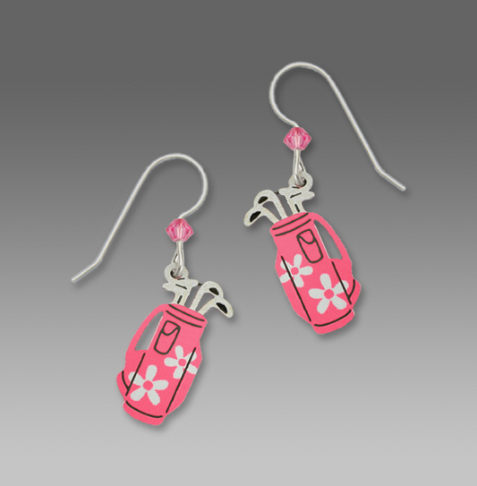 Earrings Pink Daisy Golfbag