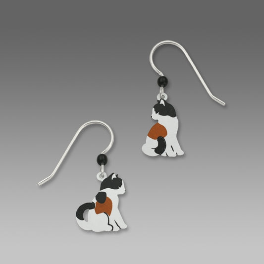 Earrings Small Calico Kitty