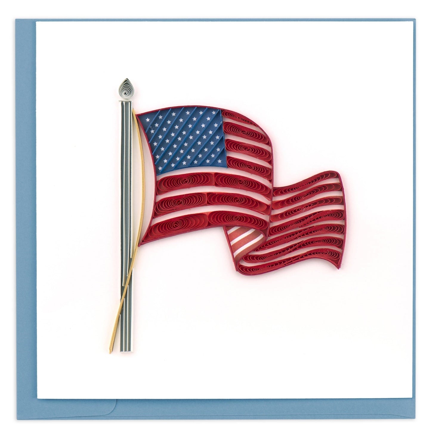 American Flag Quilled Greeting Card🎨 🎨 Buy Art at Carolina Creations Gallery in Downtown New Bern🎨