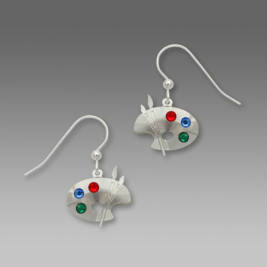Earrings Artist Pallate & Brushes