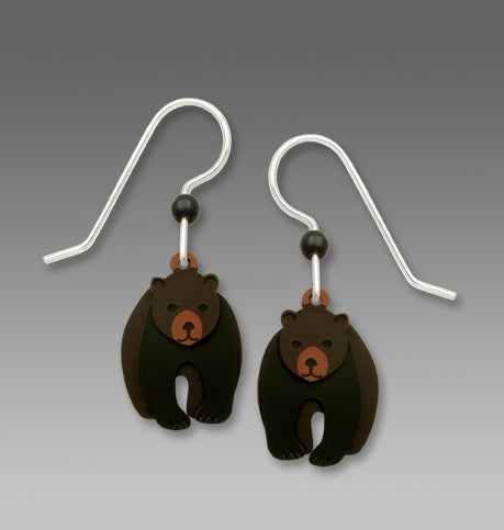 Earrings 3 Part Black Bear