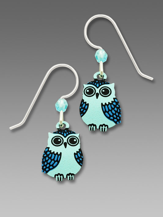 Earrings Blue Owl