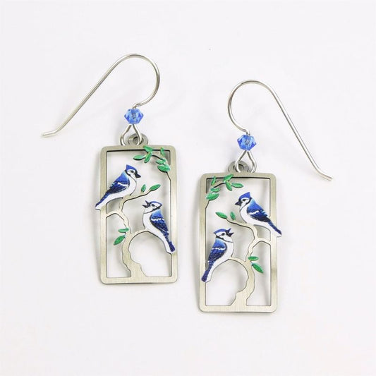 Earrings Blue Jays On Branch