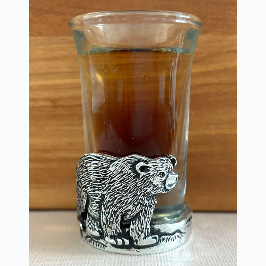 Bear Shot Glass🎨 Metal Arts🎨 Buy Art at Carolina Creations Gallery in Downtown New Bern🎨