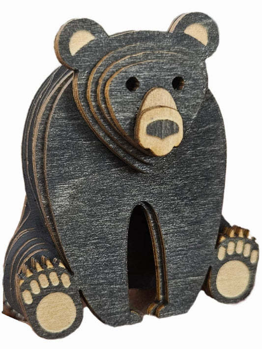 3D Wooden Mini  Bear Puzzles🎨 Wood🎨 Buy Art at Carolina Creations Gallery in Downtown New Bern🎨