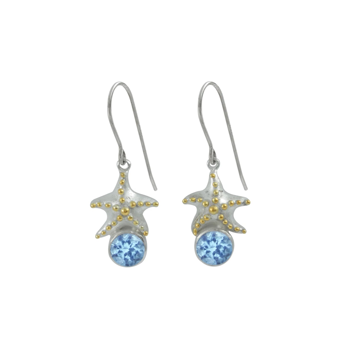 Gemstone w/Starfish Earring
