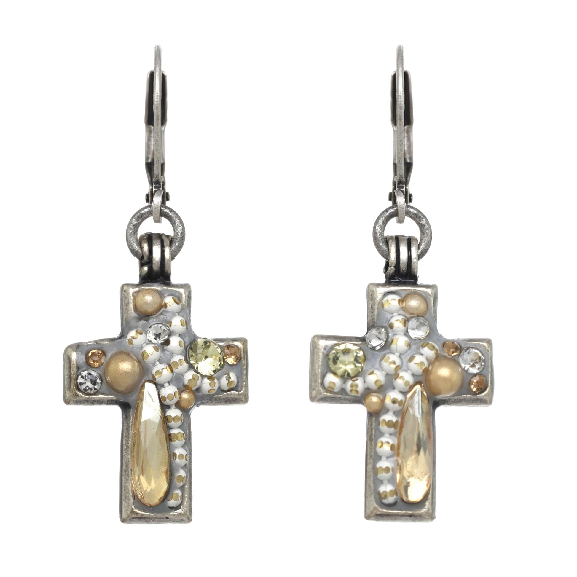 Moonlight Cross Earrings🎨 🎨 Buy Art at Carolina Creations Gallery in Downtown New Bern🎨