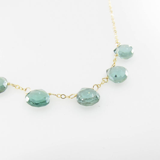 5 Drop Indicolite Necklace: Sterling Silver🎨 Jewelry🎨 Buy Art at Carolina Creations Gallery in Downtown New Bern🎨