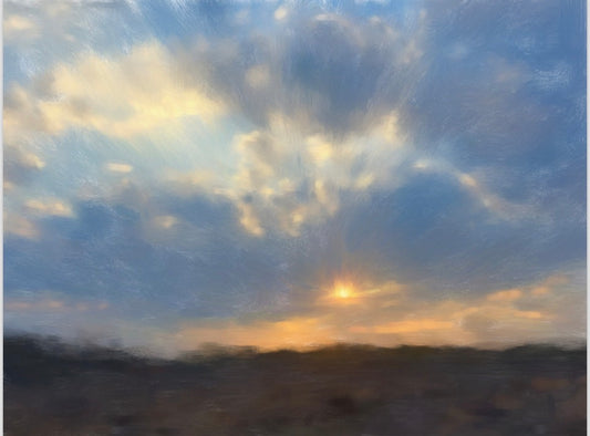 Suzanne Richey Beaufort County Sunset Canvas Giclee 20x24