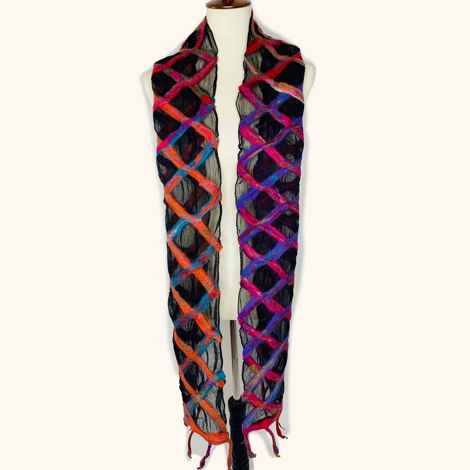 Stained Glass Scarf🎨 🎨 Buy Art at Carolina Creations Gallery in Downtown New Bern🎨