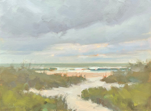 Audrey Cushman Grey Sky, Gentle Tide 12X16