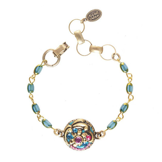 Teal Circle Bracelet🎨 🎨 Buy Art at Carolina Creations Gallery in Downtown New Bern🎨