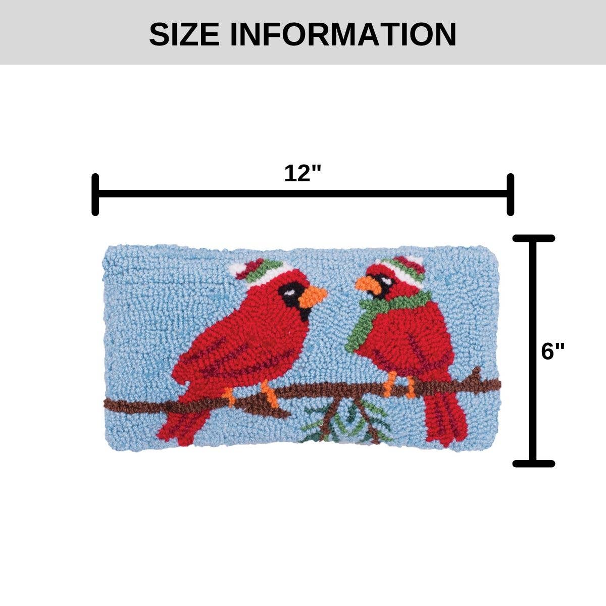 Christmas Winter Cardinal Throw Pillow