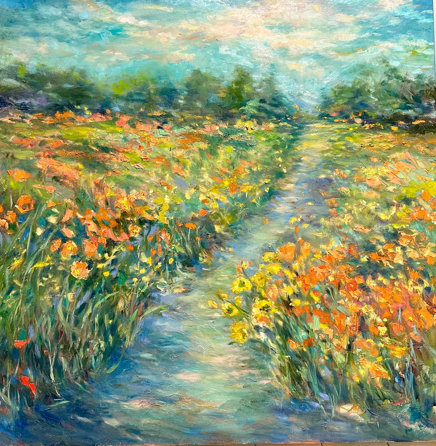 Sally Sutton Wildflower Afternoon 30x30