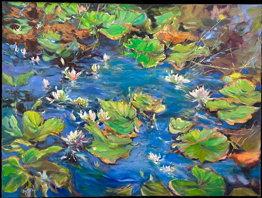Sally Sutton Rhapsody in Blue 30x40