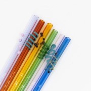 Straight Glass Straw 9"