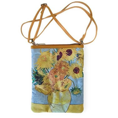 Van Gogh Sunflowers Crossbody Bag🎨 Wearables🎨 Buy Art at Carolina Creations Gallery in Downtown New Bern🎨