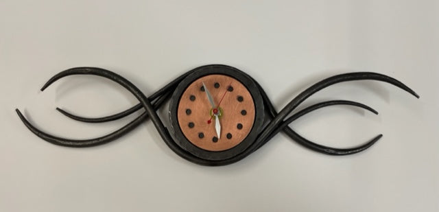 Forged Wall Wave Clock🎨 Metal Arts🎨 Buy Art at Carolina Creations Gallery in Downtown New Bern🎨