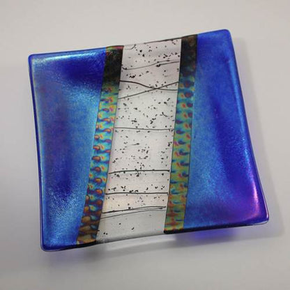 12" Square Glass Tray