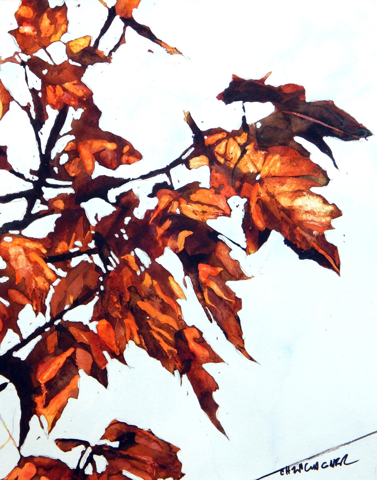 Chris Wagner Fall Leaves 11x14