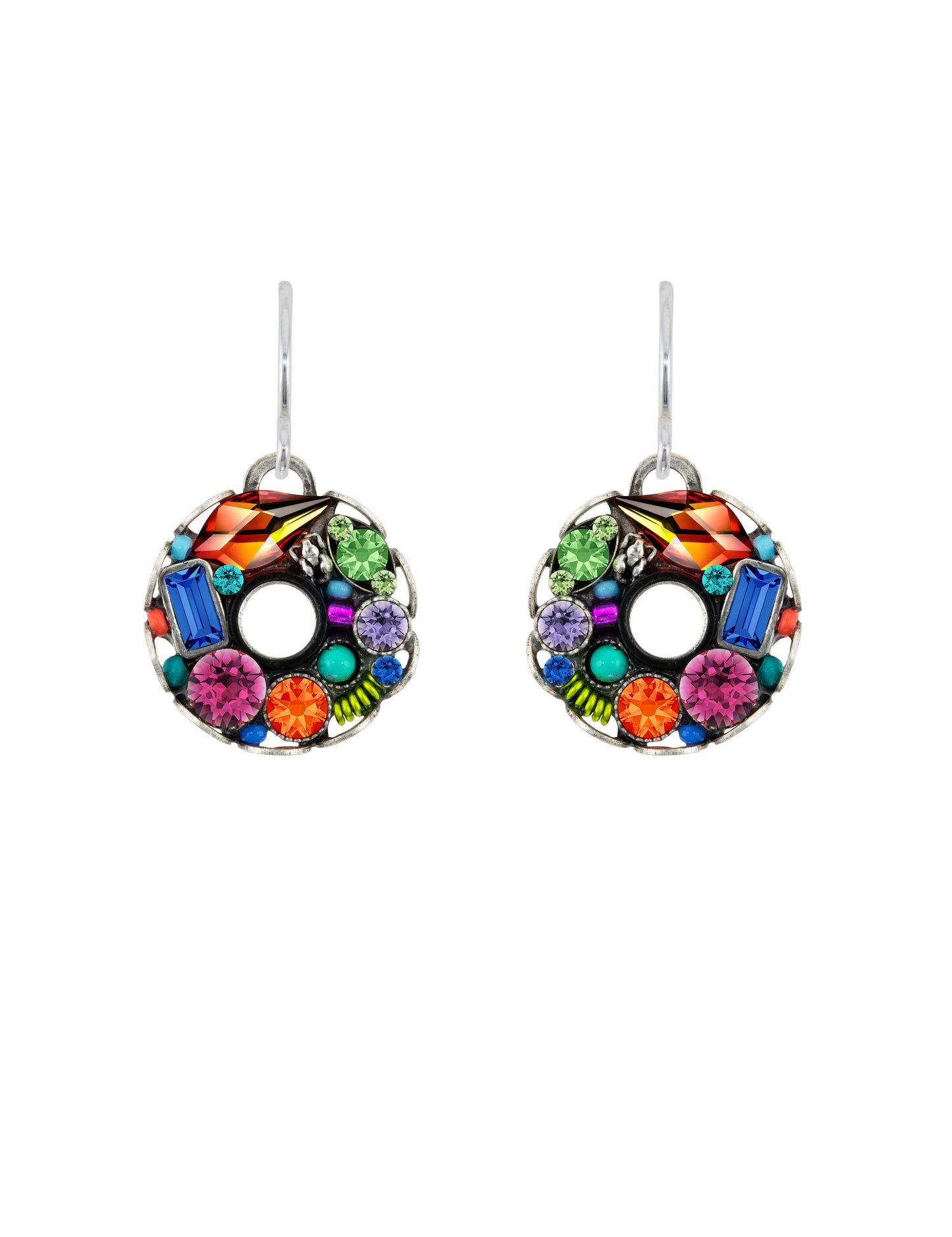 Bejeweled Hoop Crystal Earring Multi🎨 Jewelry🎨 Buy Art at Carolina Creations Gallery in Downtown New Bern🎨