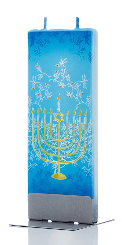 Flatyz Menorah Candle🎨 Judaic🎨 Buy Art at Carolina Creations Gallery in Downtown New Bern🎨