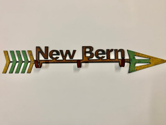 New Bern Key Hook🎨 Metal Arts🎨 Buy Art at Carolina Creations Gallery in Downtown New Bern🎨