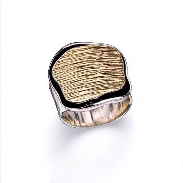 Sterling Silver & 9Karat Gold Ring🎨 Jewelry🎨 Buy Art at Carolina Creations Gallery in Downtown New Bern🎨