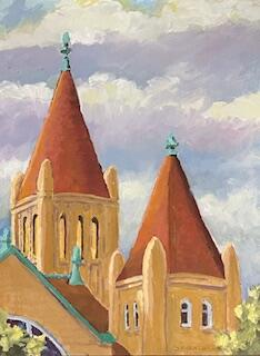 J. Fran. Orig. Looking Up Centenary II🎨 Jan's Originals🎨 Buy Art at Carolina Creations Gallery in Downtown New Bern🎨