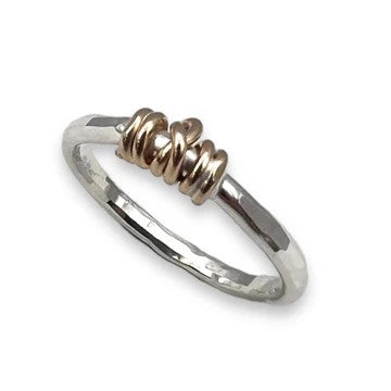 Mixed Metal Knotty Ring Size 6🎨 Jewelry🎨 Buy Art at Carolina Creations Gallery in Downtown New Bern🎨