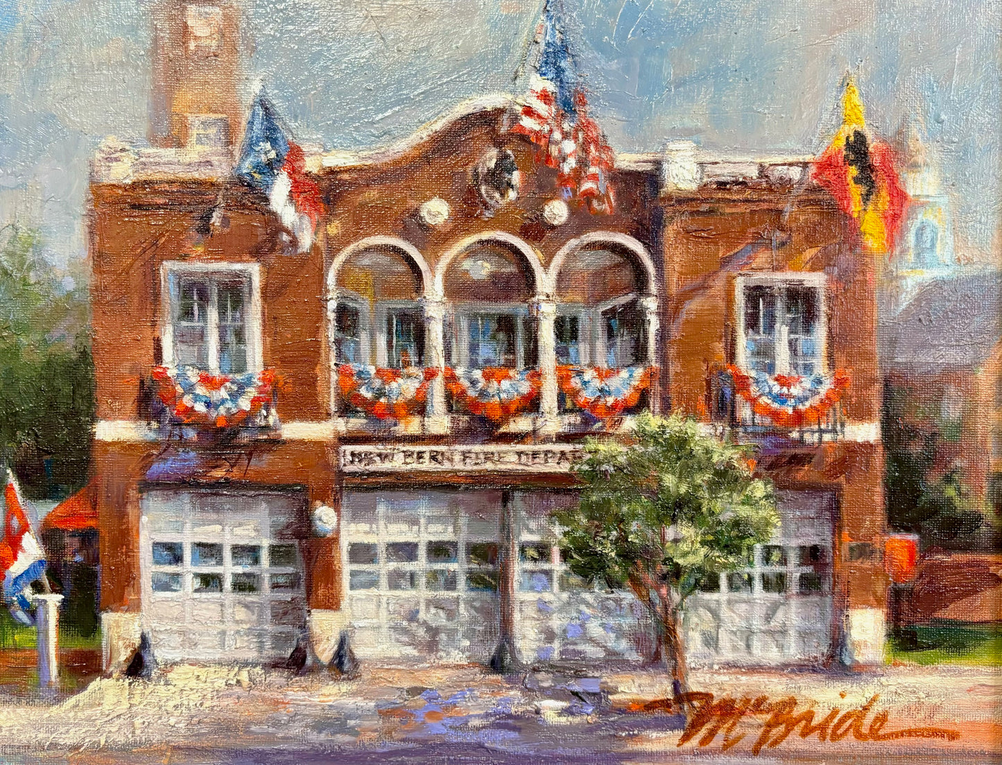 Pat McBride Fireman's Museum🎨 Pat McBride🎨 Buy Art at Carolina Creations Gallery in Downtown New Bern🎨