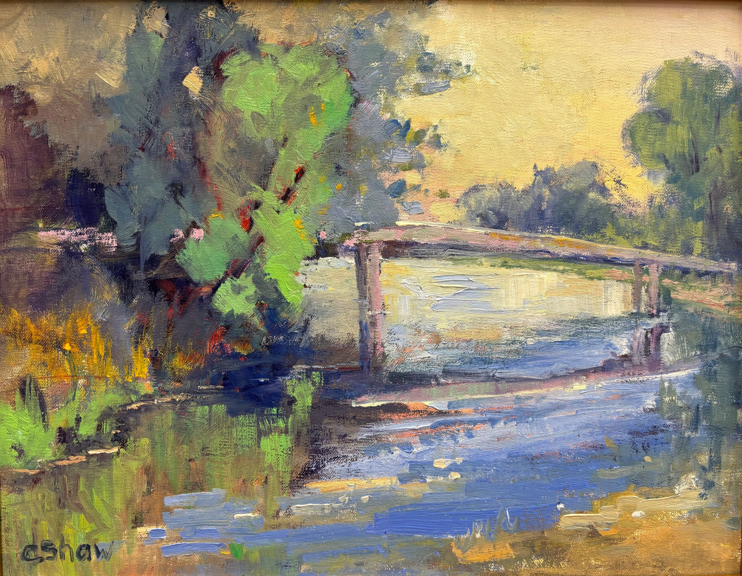 Cindy Shaw River Bridge 11X14? Cindy Shaw? Buy Art at Carolina Creations Gallery in Downtown New Bern?