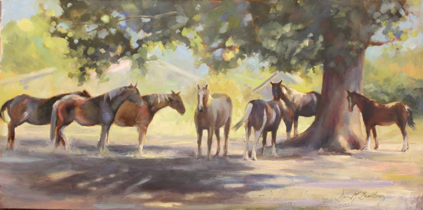 Susan Bradbury Afternoon Siesta 36X18🎨 Susan Bradbury🎨 Buy Art at Carolina Creations Gallery in Downtown New Bern🎨