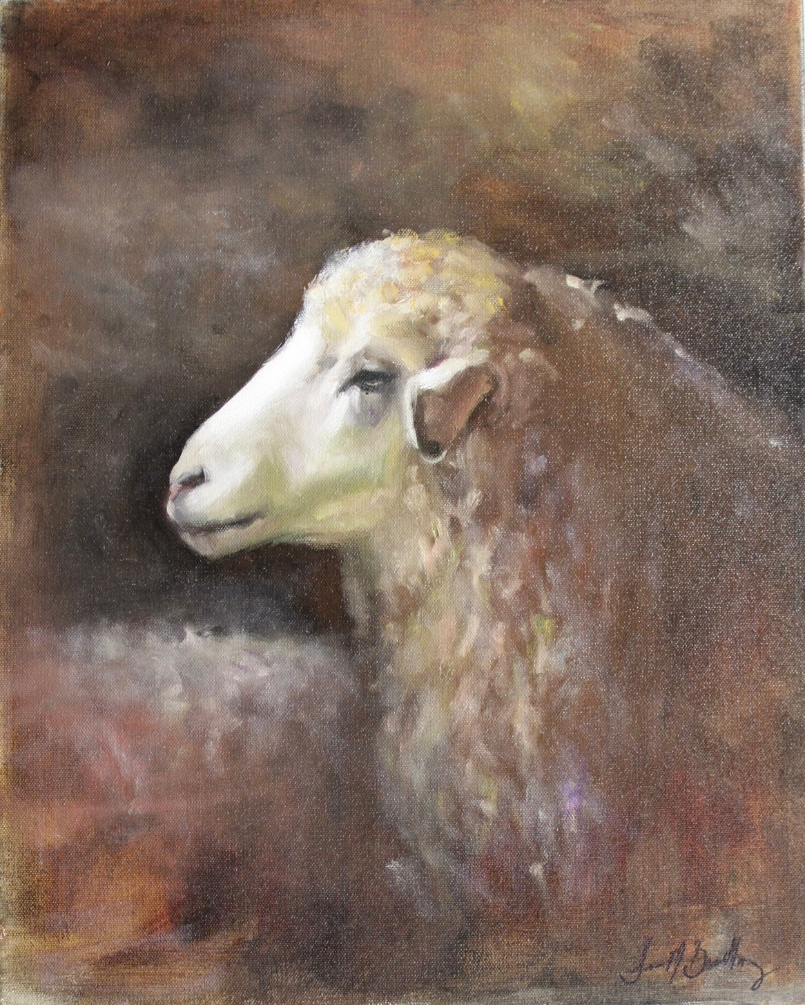 Susan Bradbury Sheep Study 16X20🎨 Susan Bradbury🎨 Buy Art at Carolina Creations Gallery in Downtown New Bern🎨