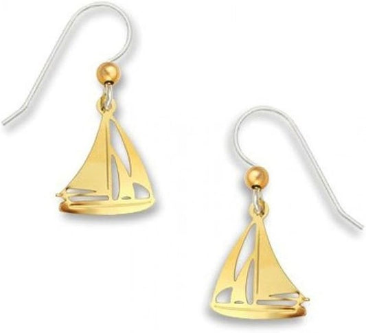 Earring Gold Sailboat