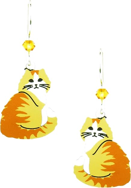 Earring Bella Cat Orange Tabby