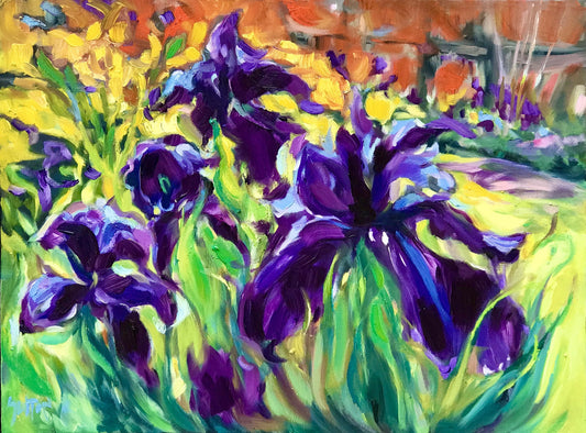 Sally Sutton Betty's Iris 18X24🎨 Sally Sutton🎨 Buy Art at Carolina Creations Gallery in Downtown New Bern🎨