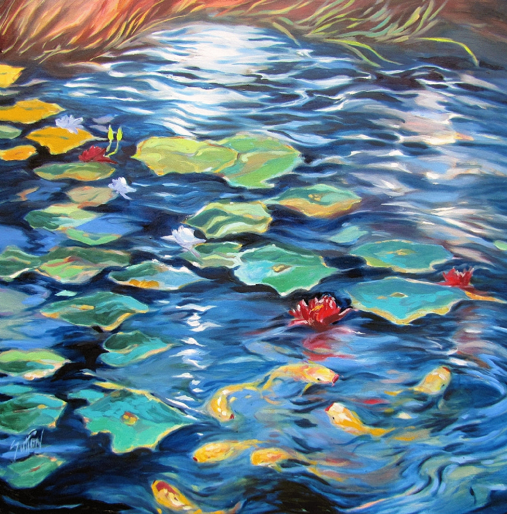 Sally Sutton Moonlight Swim🎨 Sally Sutton🎨 Buy Art at Carolina Creations Gallery in Downtown New Bern🎨