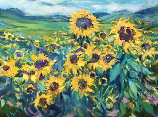 Sally Sutton Sunny Cantata 30X40🎨 Sally Sutton🎨 Buy Art at Carolina Creations Gallery in Downtown New Bern🎨