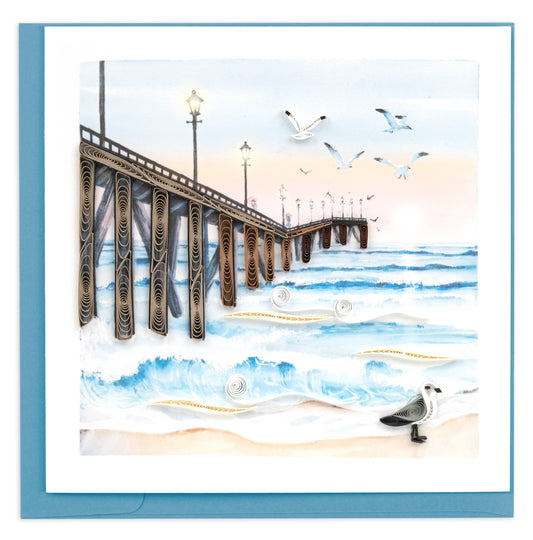 Ocean Pier card🎨 Cards🎨 Buy Art at Carolina Creations Gallery in Downtown New Bern🎨