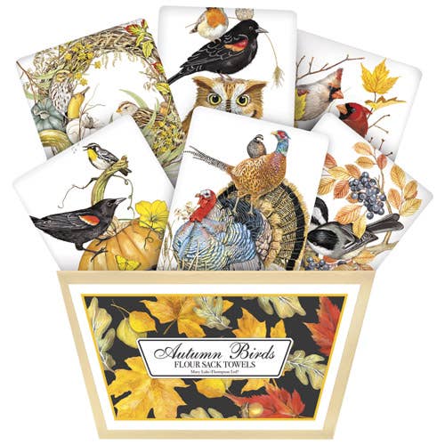 Autumn Birds Towel