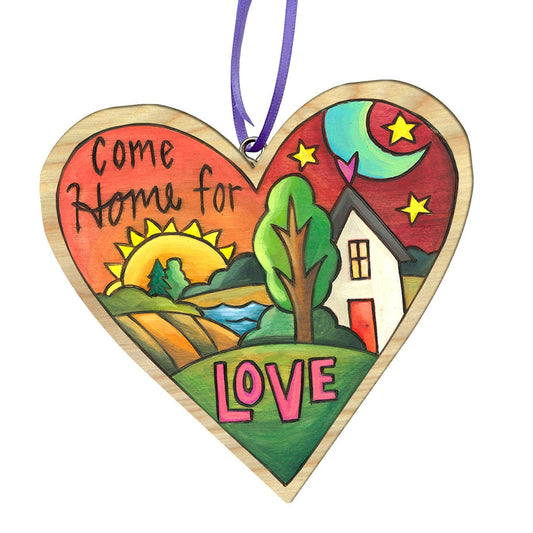"Amor" Heart Ornament