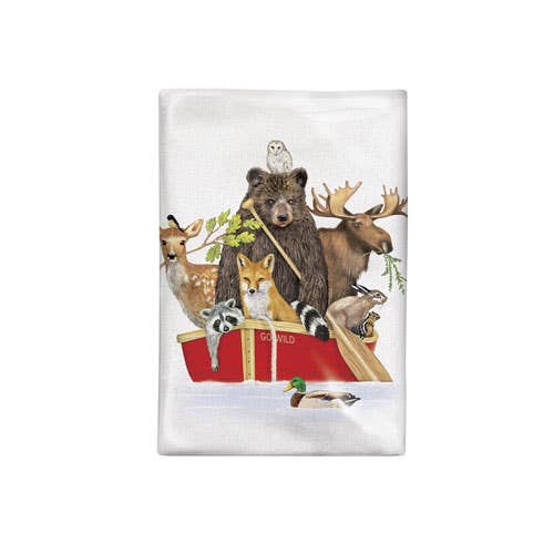 Red Animal Boat Bagged Towel